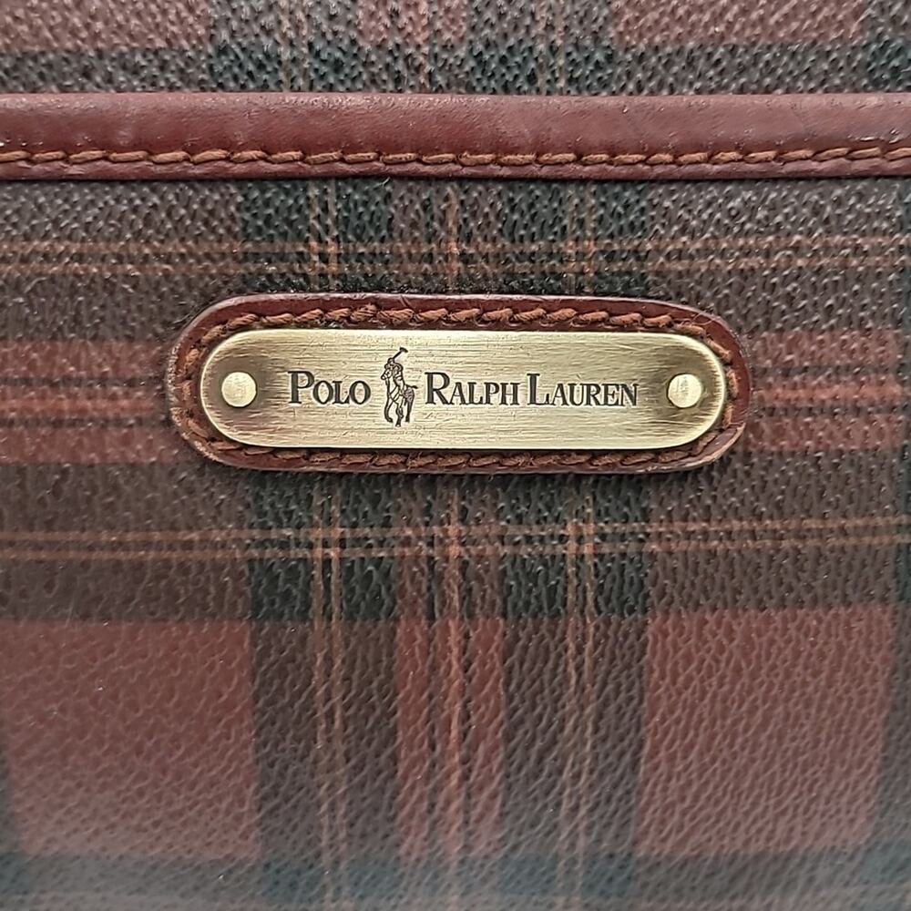 POLO RALPH LAUREN Vintage Plaid Tartan Crossbody Saddlebag - Picture 7 of 10
